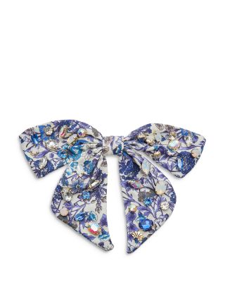 Lele Sadoughi - Rachel Glittering Crystal Bow Barrette