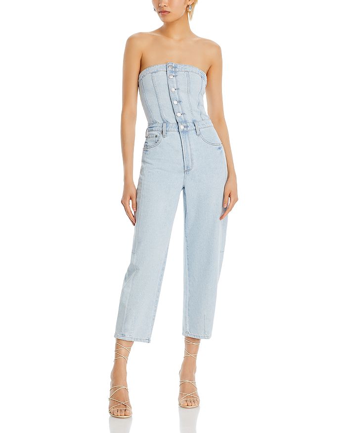 Pistola Daphne Strapless Denim Jumpsuit | Bloomingdale's
