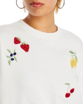 Fruit Embroidered Sweatshirt - Exclusive