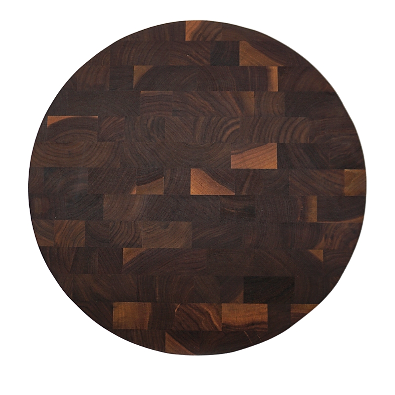 JK ADAMS J. K. ADAMS 16 ROUND WALNUT END GRAIN BOARD