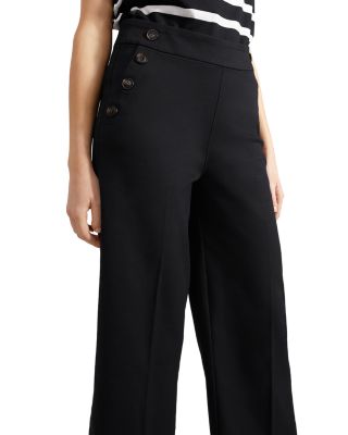 Simone Cropped Wide Leg Pants