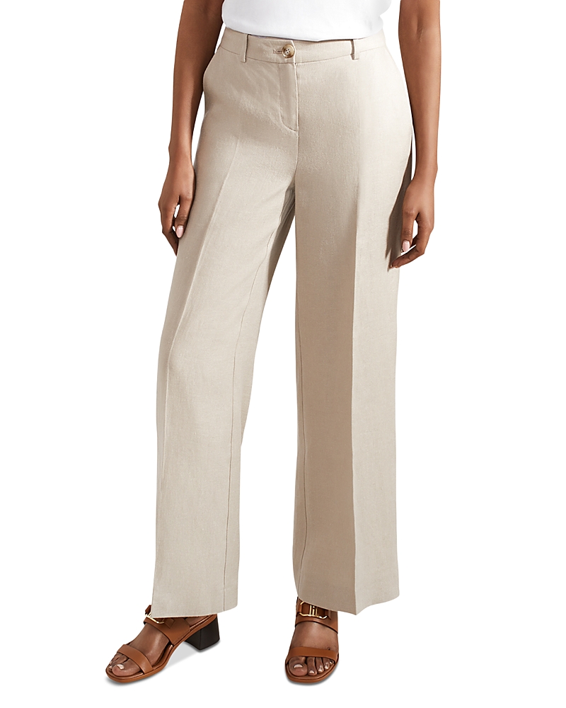 Hobbs London Roberta Linen Wide Leg Pants