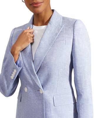 Adina Linen Double Breasted Jacket