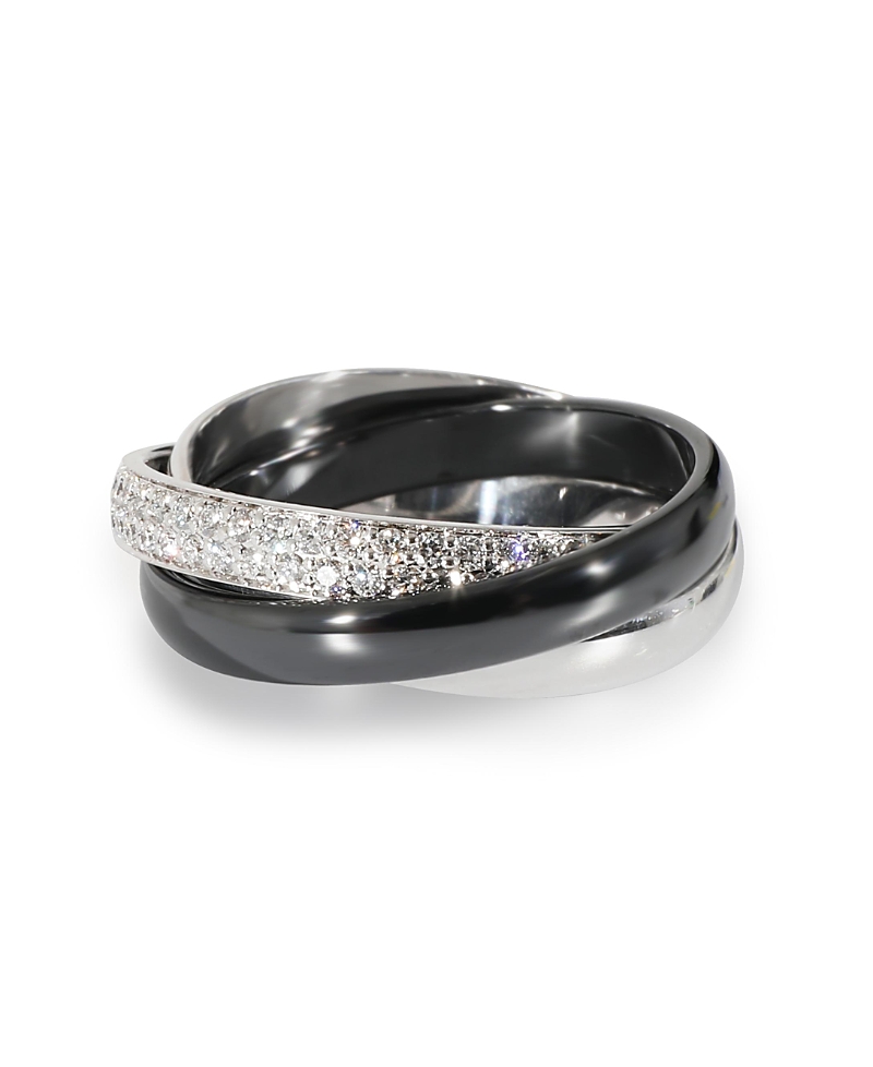 Pre-owned Pre-owned Cartier Cartier Trinity 18k White Gold Fashion Ring