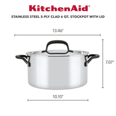 5 Ply Stainless Steel 6 Qt Stockpot