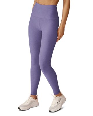 Spacedye Caught In The Midi High Waisted Legging in Indigo Heather