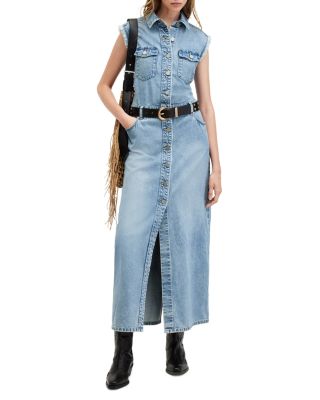 blair denim dress ALLSAINTS Blair Denim Midi Dress