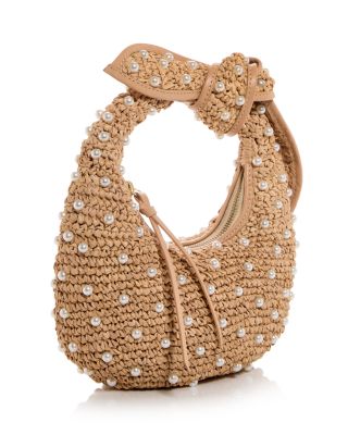 Josie Embellished Raffia Knot Bag