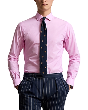Shop Polo Ralph Lauren Cotton Poplin Custom Fit Dress Shirt In Pink