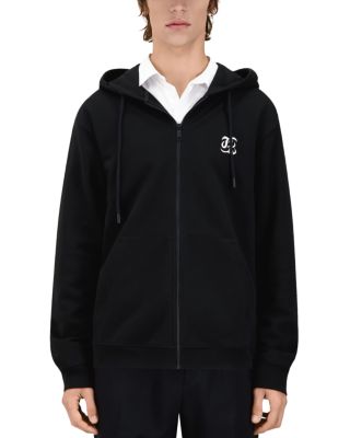 The Kooples Zip Front Graphic Hoodie