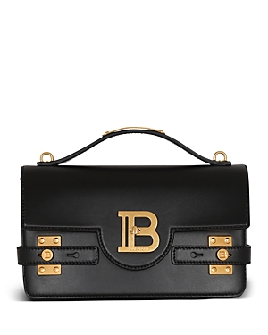 Shop Balmain B-buzz Small Shoulder Bag In Black/gold