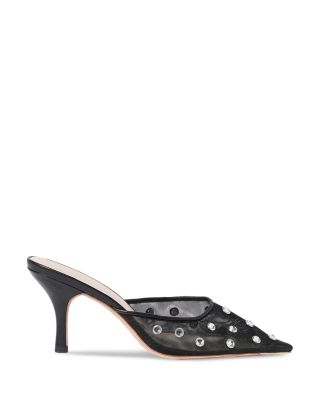 Women's Embellished Mesh High Heel Pumps