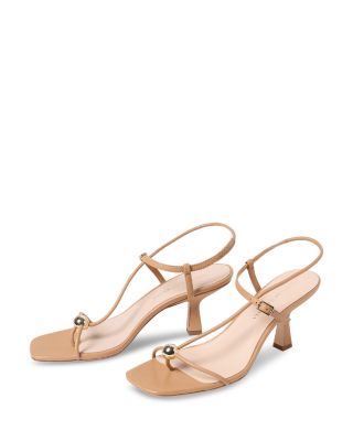 Women's Strappy Embellished High Heel Sandals