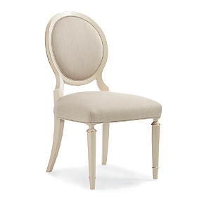 Shop Caracole Chitter Chatter Side Chair In Pearl
