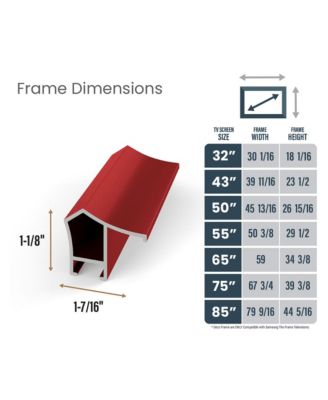 Customizable Alloy Prismatic Frame for Samsung The Frame TV 2021-2023