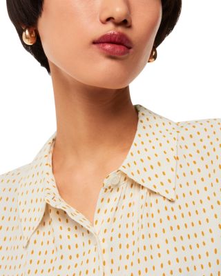 Oval Spot Tie Sleeve Shirt 