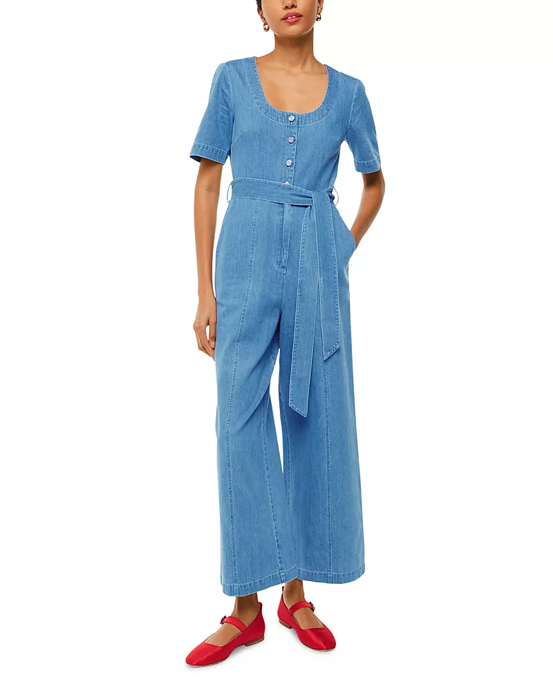 Whistles Freyja Denim Jumpsuit
