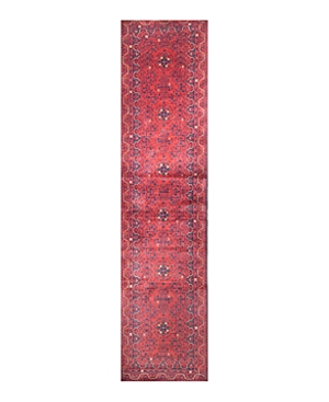 Bashian One Of A Kind Fine Beshir Runner Area Rug, 3' X 12'5 In Red