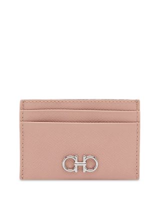 Salvatore Ferragamo Gancini Leather Card Case