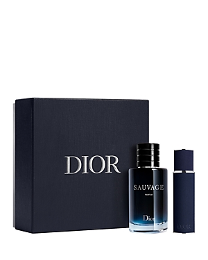 Dior Men's Sauvage Parfum & Travel Spray Gift Set In White