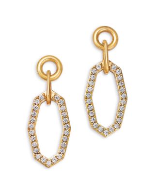 Bloomingdale's Fine Collection - Diamond Geometric Doorknocker Drop Earrings in 14K Yellow Gold, 0.5 ct. t.w.