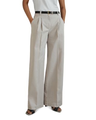 REISS - Astrid Wide Leg Pleated Pants