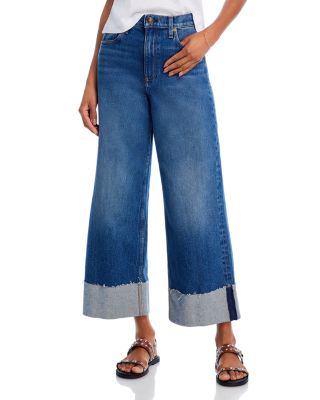rag & bone - Andi High Rise Wide Leg Jeans in Clover