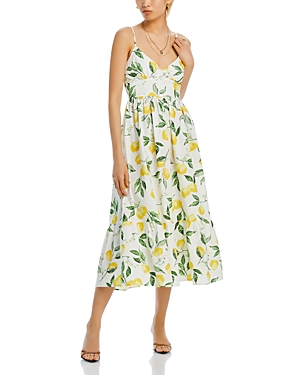 Shop Aqua Tie Strap Midi Dress - 100% Exclusive In Yellow