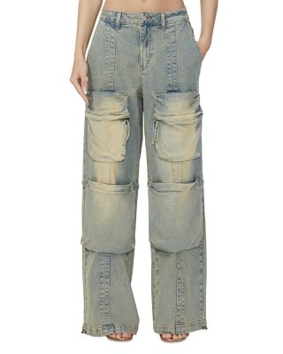 AFRM - High Rise Cargo Jeans in Mellow