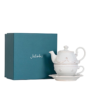 Juliska Berry & Thread Whitewash Tea for One with Saucer