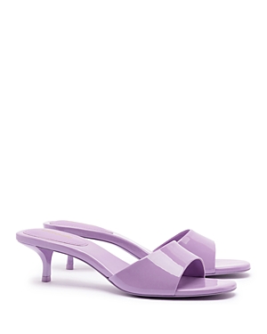 Shop Larroude Women's Greta Mule Sandals In Lilac