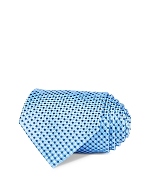 Shop The Men's Store At Bloomingdale's Silk Woven Dot Classic Tie - 100% Exclusive In Blue