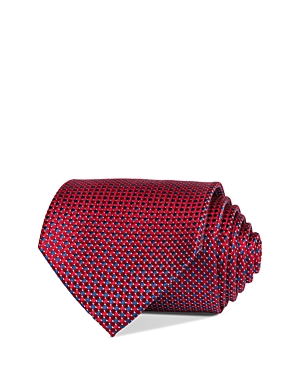 Shop The Men's Store At Bloomingdale's Silk Woven Dot Classic Tie - 100% Exclusive In Red