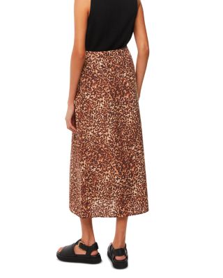 Marble Spot Front Split Skirt