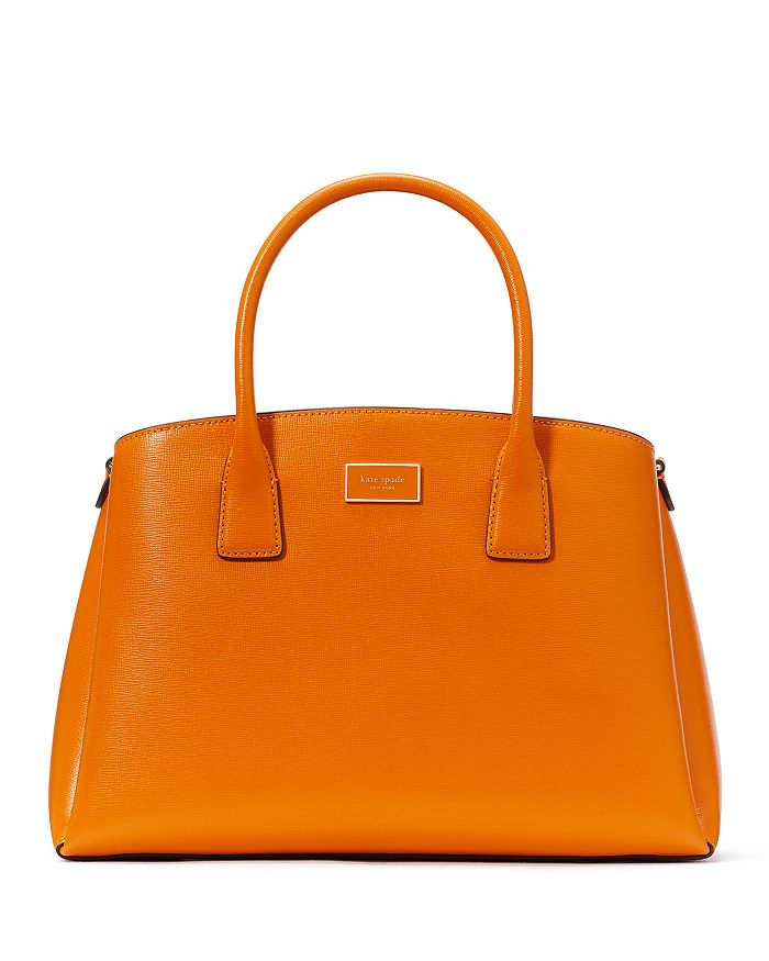 Shop Kate Spade New York Serena Saffiano Leather Satchel In Turmeric Root