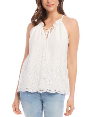 Embroidered Halter Top