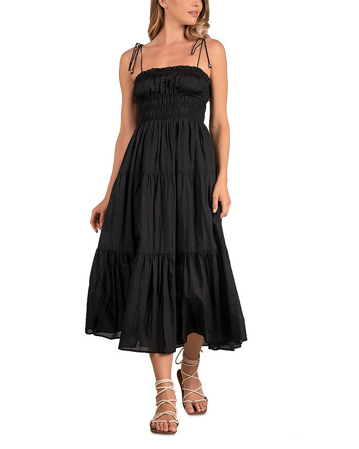 Elan - Mock Neck Knit Midi Dress