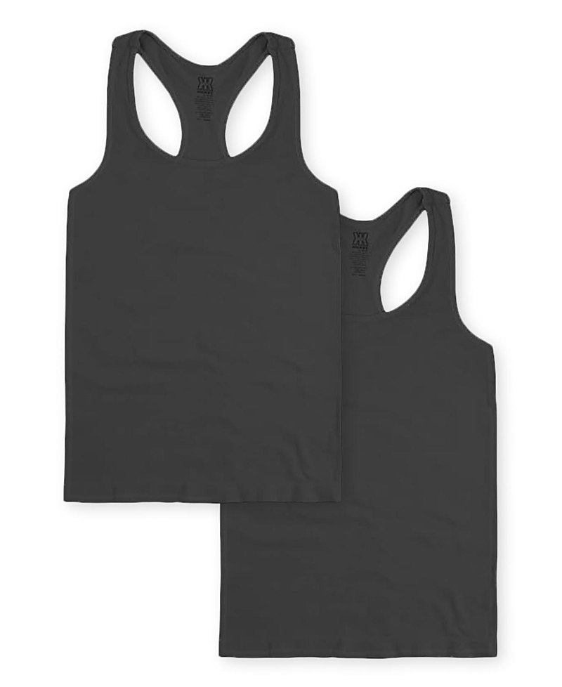 Malibu Sugar Bundle of Two Ribbed Racer Back Tank Top (7-10