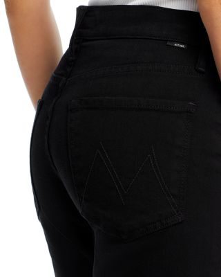 Petites The Lil Twister Sneak Jeans in Pitch