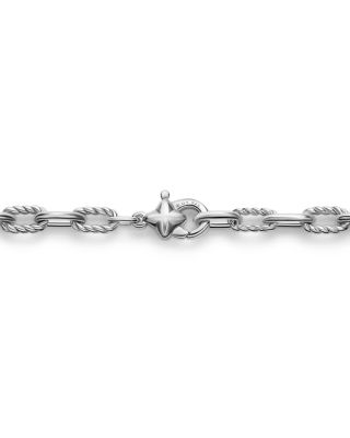 Pearl Classics Station Chain Necklace in Sterling Silver with Stone, 4mm