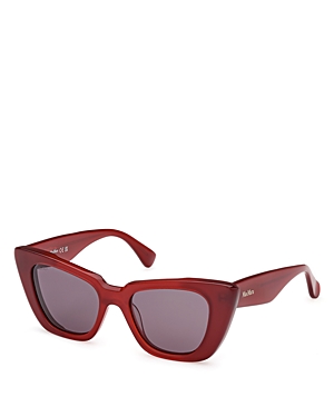 Max Mara Butterfly Sunglasses, 50mm In Red/purple Solid