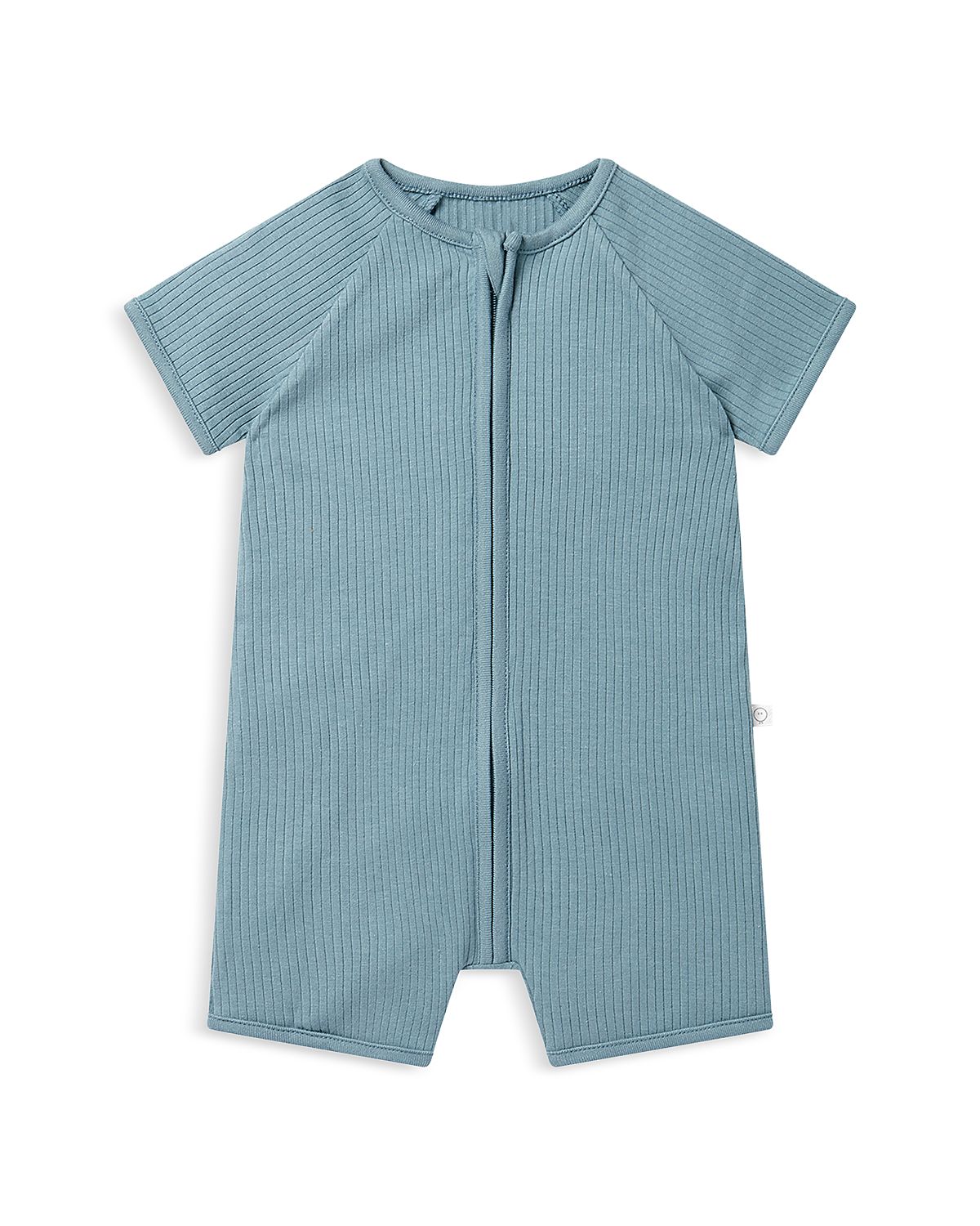 Mori Unisex Short Sleeve Zip Romper - Baby