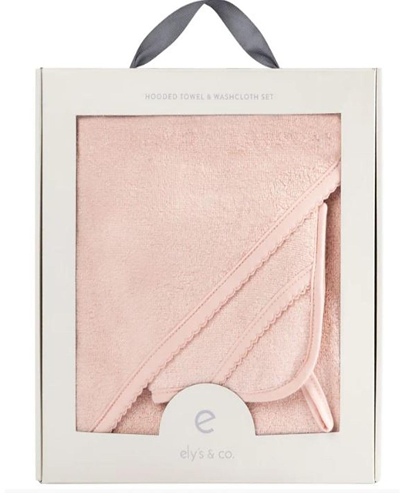 Ely's & Co. Unisex Hooded Towel & Washcloth - Baby