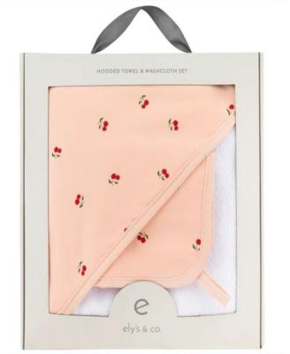 Ely's & Co. - Unisex Hooded Towel & Washcloth - Baby