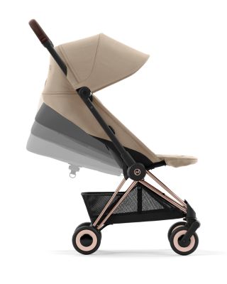 COYA Compact Lightweight Travel Ready Stroller in Rose Gold 