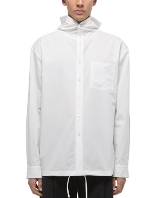 Helmut Lang - Button Front Hooded Shirt