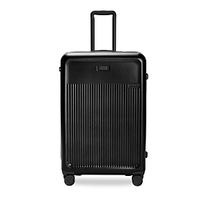 Shop Briggs & Riley Large Expandable Spinner Suitcase In Black