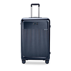 Shop Briggs & Riley Large Expandable Spinner Suitcase In Navy
