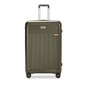 Briggs & Riley Large Expandable Spinner Suitcase In Olive