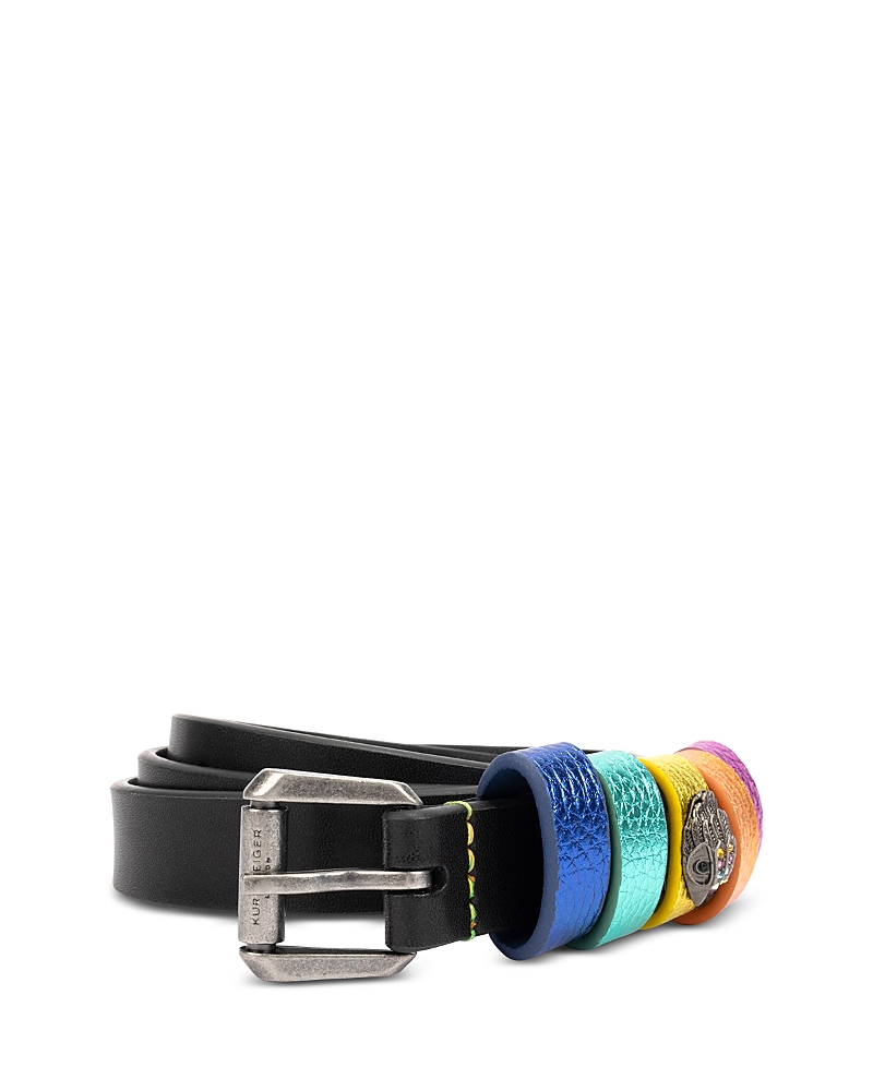 KURT GEIGER WOMEN'S MULTI KEEPER LEATHER BELT